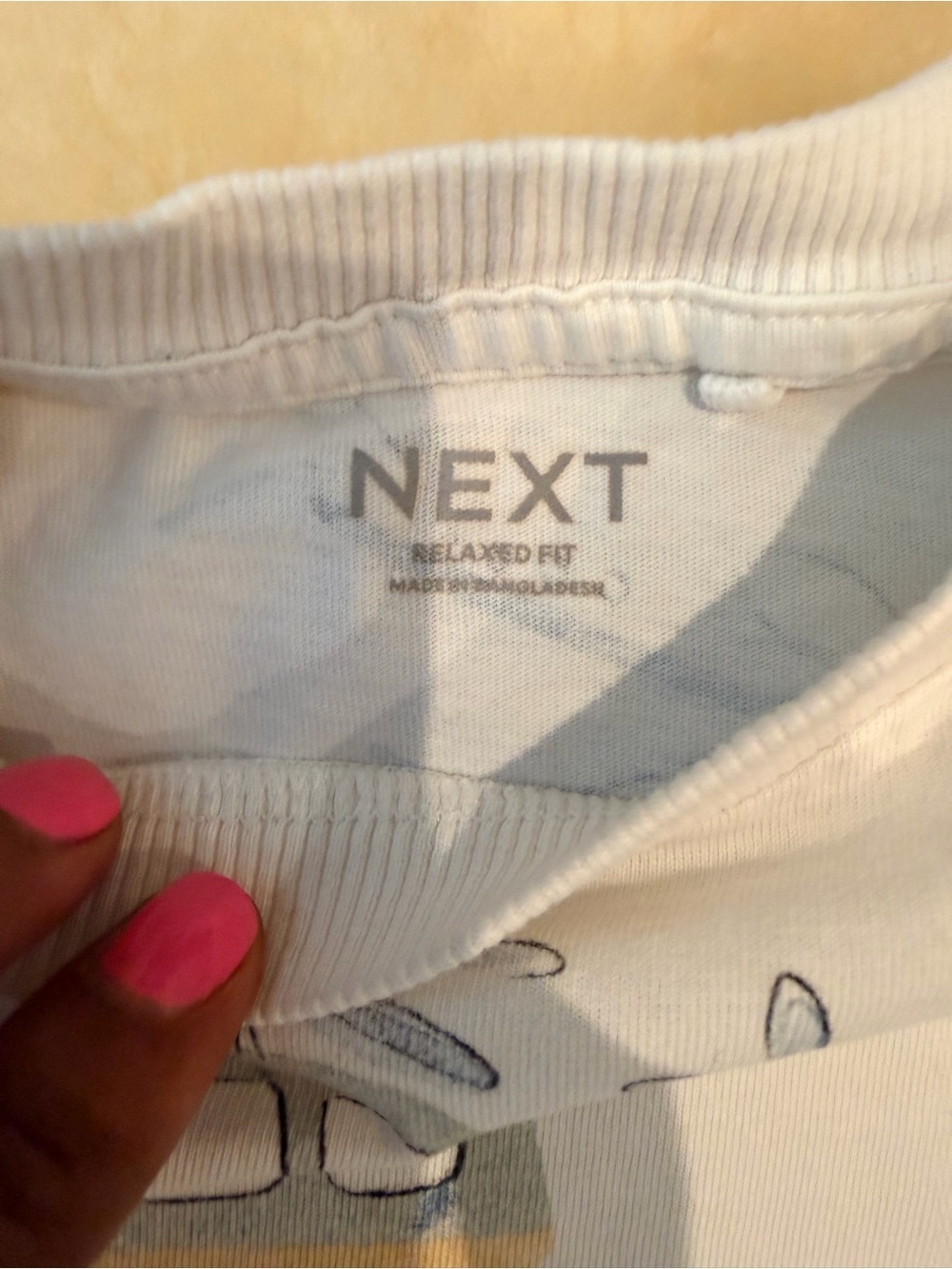 ( SET) NEXT Tee with Blue Airplane Sketches and Muslin Shorts Size 5 - Picture 6 of 7